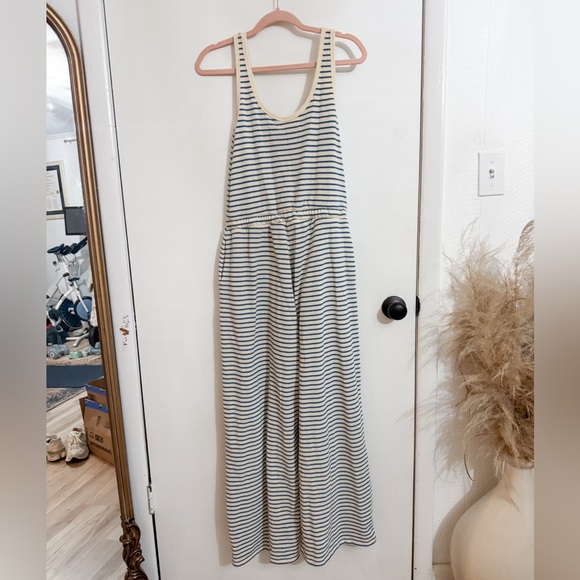 NWT by together blue and cream striped jumpsuit - Picture 7 of 11